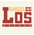 t shirt los angeles california vector image