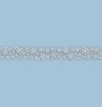 christmas banner paper snowflakes vector image