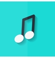 music note icon musical background flat design vector image