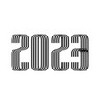 happy new year 2023 with numbers creative style vector image vector image