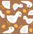 goose and golden eggs from jack and the beanstalk vector image