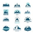 mountain symbol set vector image