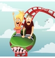 roller-coaster vector image vector image