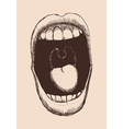 mouth design vector image vector image