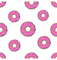 pattern with falling big and small donuts vector image vector image