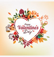 valentines day greeting card background template vector image vector image