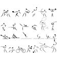 summer sport icon set vector image