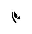alien face stylized logo icon vector image