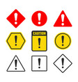 exclamation symbols warning marks vector image