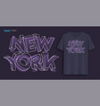 new york graphic t-shirt design typography vector image