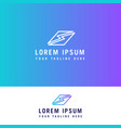s letter line logo design concept template vector image vector image