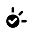 task complete icon vector image vector image