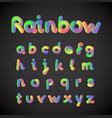 colorful character set vector image