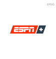 espn broadcast logo icon symbol signs vector image