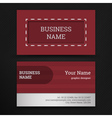 abstract creative business cards set template vector image vector image