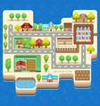 maze game template with puzzle game for children vector image vector image