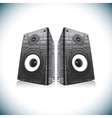 two audio speakers vector image