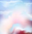 background of the sky with pink clouds vector image vector image