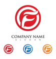 fire flame logo template vector image