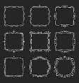 flourishes square frames vector image vector image