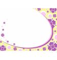 retro floral vector image vector image