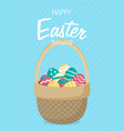 easter in flat style vector image vector image