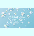 hello spring greeting card vector image