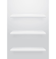 empty shelf vector image vector image