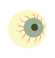 halloween zombie eye vector image