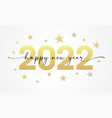 happy new year 2022 word lettering script vector image