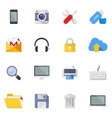 technology and media icons vector image vector image