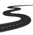 winding road isolated vector image