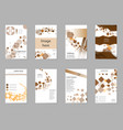 mega pack brochure design template flyer set vector image vector image