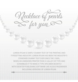 perls on a white background vector image
