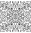 seamless abstract black and white tribal pattern vector image