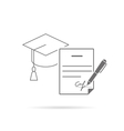 signing contract vector image