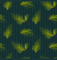 seamless pattern green and blue with pine tree vector image vector image