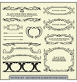 calligraphic design elements vector image