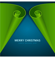 christmas tree from scroll paper background vector image