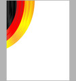 german flag ribbon corner frame vector image vector image