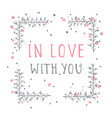 in love with you vector image