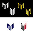 letter m logo vector image