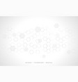 molecular structure medical chemistry background vector image vector image