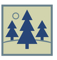 tree icon vector image vector image