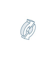 refresh arrows sync exchange isometric icon 3d vector image vector image