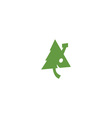 eco house logo vector image vector image