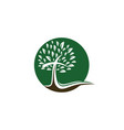 tree religious cross symbol icon design vector image