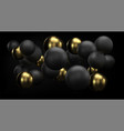 golden and black abstract background with 3d vector image