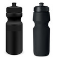 water flask set sport bottle mockup protein can vector image vector image