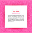 sex toys paper template vector image vector image